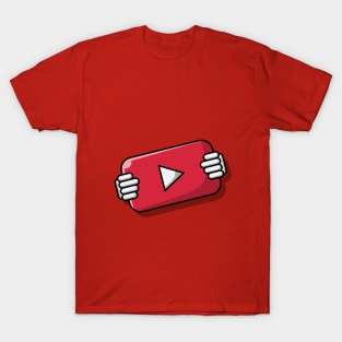 Hand Holding Play Button T-Shirt